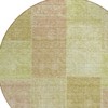 Green Copper And Mint Green Patchwork Washable Indoor Outdoor Area Rug - 4 of 4
