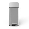 Chery Life 2.6 Gallon / 10 Liter Slim Stainless Steel Step-On Trash Can for Kitchen, Bathroom & Office - 2 of 4