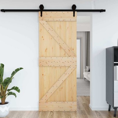 VidaXL Door NARVIK 33.5"x82.7" Solid Wood Pine