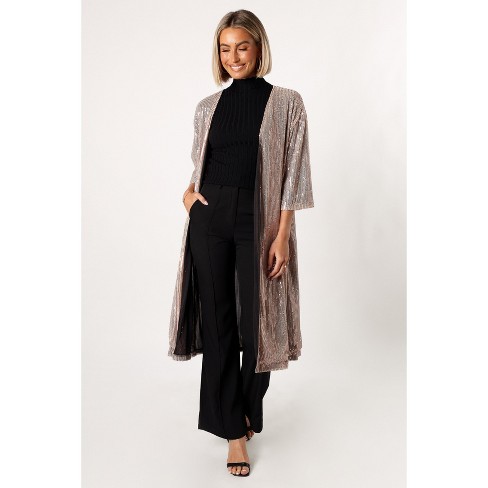 Petal and Pup Womens Jayleen Sequin Duster - Gold M
