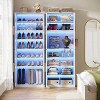 Gulches 67" 8-Tier Bookcase, Bookshelf with Acrylic Doors & LED Light - 2 of 3