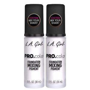 LA Girl Pro Matte Mixing Pigment (WHITE GLM711) L.A. Easy Blendable | Highly Pigmented | Creates Neutral Tone (PACK OF 2) - 1 of 3