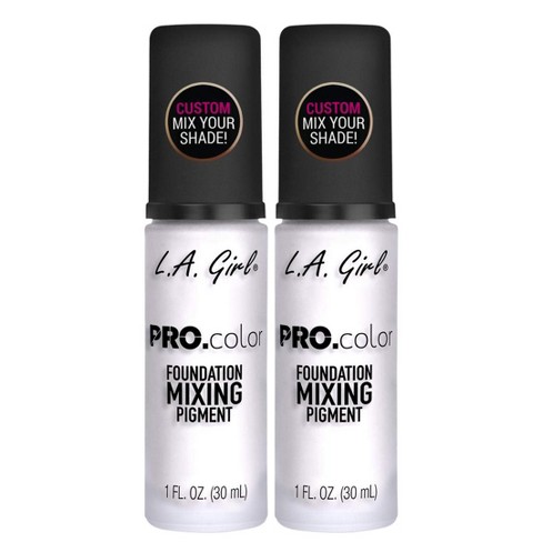 LA Girl Pro Matte Mixing Pigment (WHITE GLM711) L.A. Easy Blendable | Highly Pigmented | Creates Neutral Tone (PACK OF 2) - image 1 of 3