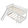 NicBex Bunk Bed with Convertible Slide,Wood Bunk Beds with Ladder and Guardrail,Bunk Bed Frame for Kids,Box Spring Not Required - 4 of 4