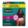 Depend Fresh Protection Adult Incontinence & Postpartum Underwear for Women - Maximum Absorbency - Blush - 2 of 4