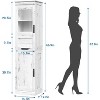 coucheta Storage Cabinet with Doors and Shelves,Tall Bathroom Cabinet with Drawer,Freestanding Floor Pantry Cabinet,for Kitchen, Living Room,Dining - 2 of 4