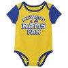 NFL Los Angeles Rams Infant Boys' 3pk Bodysuit - image 2 of 4