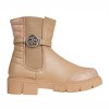 bebe Girl's Fashion Chelsea Boots Ankle Shoes for Kids with Back Quilted Collar - 2 of 4