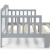 Infurnic Beds, Toddler Single Bed with Safety Guardrails and Headboard, Low To Floor Design for Toddler Children, Gray, 70"*36"*27" - 4 of 4