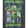 Seven Times Six Minecraft Big Boys' T-Shirt Creeper Grid Design Short Sleeve Tee - 2 of 4