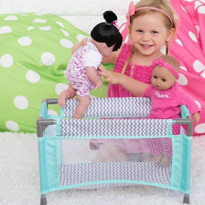 Adora Baby Doll Playpen Bed & Carry Case - Zig Zag, 2 of 3