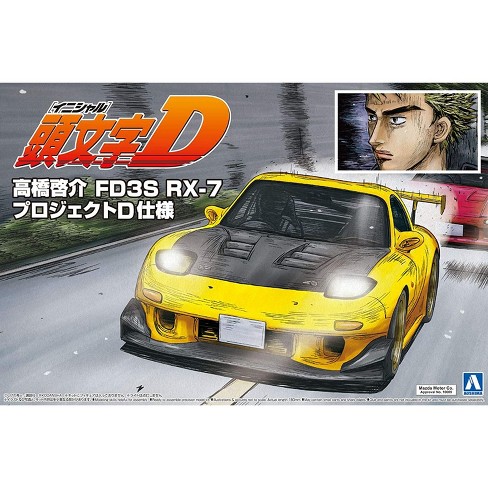 Aoshima Initial D 8 Takahashi Fd3s Rx 7 Project D 1 24 Scale Plastic Car Model Target