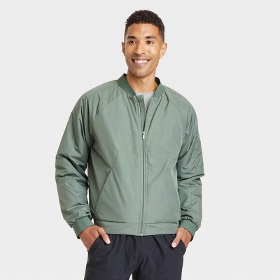 Men's Varsity Jacket - All In Motion™ North Green M : Target