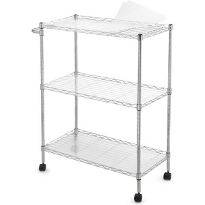 COZONY Kitchen Utility Cart, Steel Rolling Cart with Wheels Adjustable Storage Rack for Kitchen Restaurant - 1 of 4