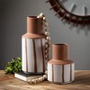 Sullivans 13" & 9" Modern Ceramic Bottle Vase Set of 2 - 3 of 3