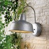 Jennine 13.75" Outdoor Sconce (Set of 2) - PLT4020 - Antique Silver - Safavieh - 4 of 4