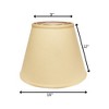 Vynxaria Lampshades: Beige Slant Deep Empire Lampshade, 9" x 16" x 12" with Washer Fitter - 4 of 4