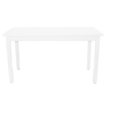 HomeRoots 60" White Solid Wood Dining Table