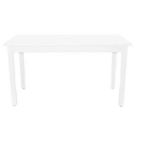 HomeRoots 60" White Solid Wood Dining Table - 1 of 4