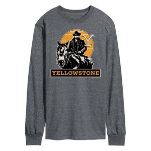 Men's - Yellowstone - Rip Rideing Horseback Long Sleeve Graphic T-Shirt - 1 of 4