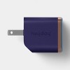 Wall Charger 2 Port USB-A + USB-C 25W - heyday™ Fluted Future Dusk Blue - 2 of 3