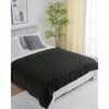 Fleece Weighted Blanket 15lbs Queen, 60x80in, Black, Soft Warm Blanket for Couch Bed Sofa - 4 of 4
