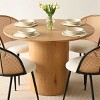 41.5 Inch Modern Round Dining Tables,Round Pedestal Dining Table For Dining Room For 4 -Tanpinhause - 3 of 4