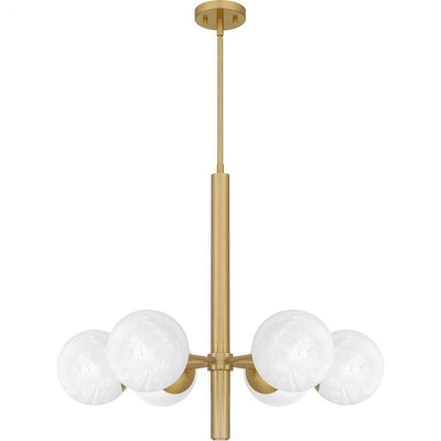 Quoizel Lighting Solei 6 - Light Chandelier in  Aged Brass