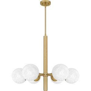 Quoizel Lighting Solei 6 - Light Chandelier in  Aged Brass - 1 of 1