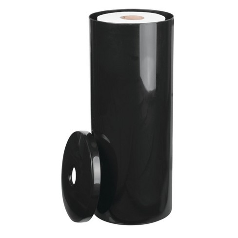 Three Roll Smart Accessories Neverrust Toilet Paper Holder Black