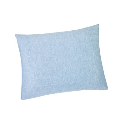 Blue Quilted Cooling Hypoallergenic Jumbo Bed Pillow