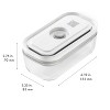 ZWILLING Fresh & Save 4-pc Small Glass Vacuum Sealer Food Storage Containers with Airtight Lids - 4 of 4