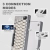 MaseiKar AL71 75% Mechanical Keyboard,Full Aluminum CNC,Hot Swappable Gasket,2.4GHz Wireless BT5.0/USB-C Wired,NKRO Programmable RGB Backlight - 2 of 4