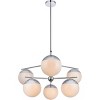 Elegant Lighting Eclipse 6 Lights Chrome Pendant With Frosted White Glass - 2 of 4