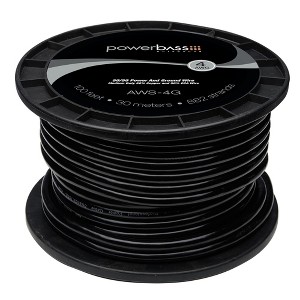 PowerBass AWS-4G - 4 Gauge 100 Feet Ground Wire Spool - 1 of 2