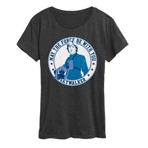 Women's - Star Wars - Luke Sykwalker Americana Short Sleeve Graphic T-Shirt - 1 of 4