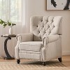 KWPZQEB Heavy Duty Manual Recliner Chair, Single Sofa Recliner w/ Button Tuffted & Rivet Decoration, Club Chair, Home Theater Seating for Living Room - 3 of 4