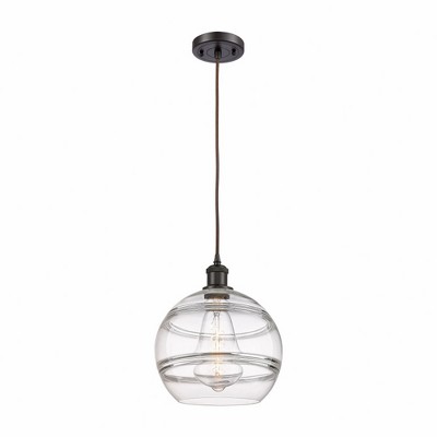 Rochester - 1 Light Cord Hung Mini Pendant In Industrial Style-11.63 Inches Tall and 10 Inches Wide