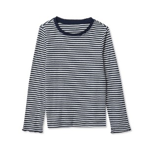 Lands' End Kids Long Sleeve Pointelle Knit Shirt - 1 of 2
