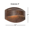 Possini Euro Design Xane Modern Industrial Outdoor Wall Light Fixture Bronze Dark Sky 7" for Post Exterior Barn Deck House Porch Yard Patio Outside - image 4 of 4