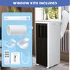 8000 BTU Portable Air Conditioner, 3-in-1 AC Unit with Cooling, Dehumidifier & Fan, Remote Control, Timer,LED Display,for Rooms up to 250 Sq Ft - 4 of 4
