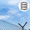 VEVOR Razor Wires, 147 ft Razor Barbed Wire, 3 Rolls Razor Wire Fencing Razor Fence, Razor Ribbon Barbed Wire Galvanized Razor Wire Fence - 2 of 4
