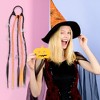 Unique Bargains Halloween Spider Web Hair Rope Black Orange 1 Pc - 2 of 3