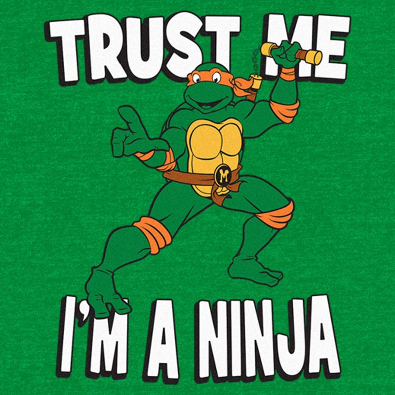 Men's Teenage Mutant Ninja Turtles Michelangelo Trust Me I'm a Ninja T-Shirt, 2 of 4