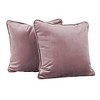 Factory Direct Partners Kids' Novelty Soft Density 15"x15" Microfiber Pillow with Piping Mauve Purple - 3 of 4