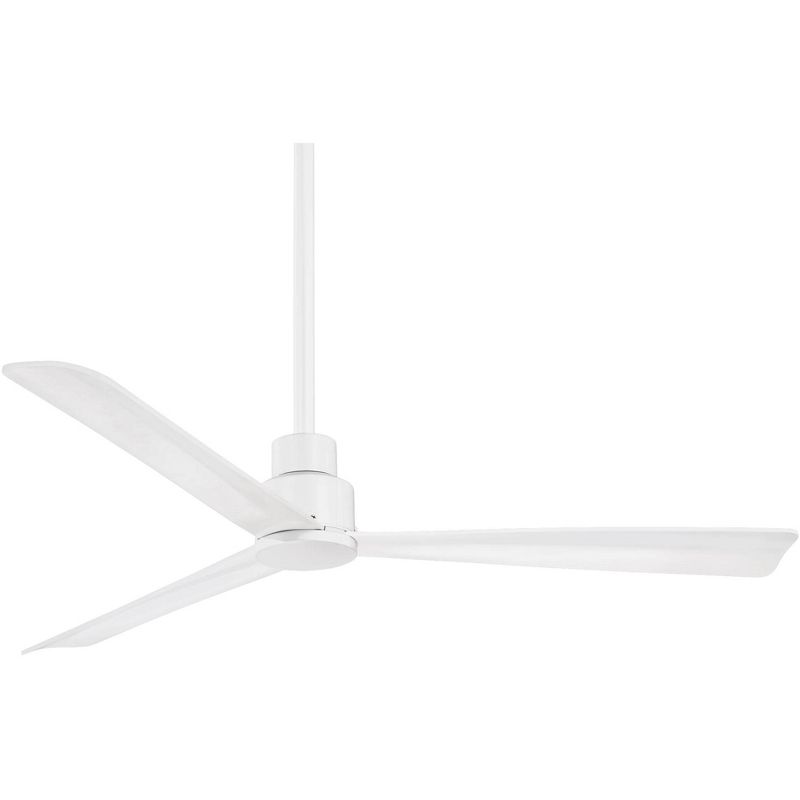 52" Minka Aire Modern Outdoor Ceiling Fan with Remote Control Flat White Wet Rated for Patio Exterior House Porch Gazebo Garage, 1 of 7