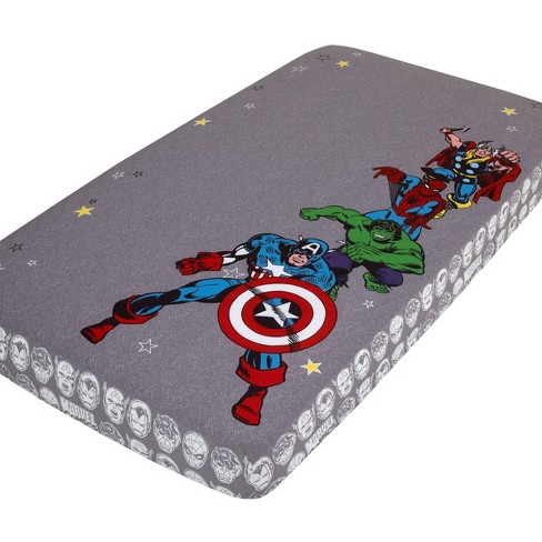 Superhero crib hot sale sheet