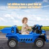 Coucheta 12V 4WD Ride-On Dump Truck w/ Remote Control, Electric Dump Bed & Shovel, Interactive Construction Vehicle with Music - Gift for Kids - 4 of 4