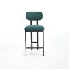 NicBex Modern 26" Bar Stools Set of 2,Soft Padded Counter Height Bar Stools with Metal Legs,Stools for Kitchen Counter for Dining/Island/Bar - 2 of 4