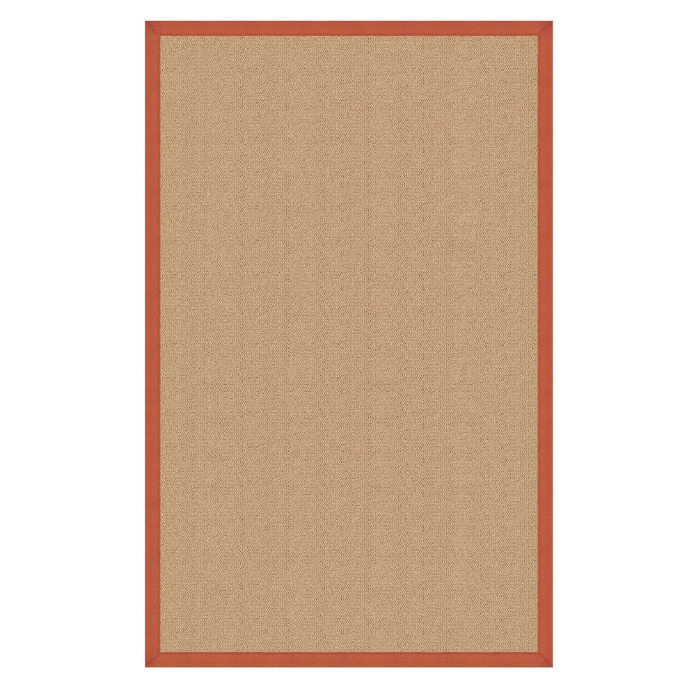 9'10inx13' Athena Sisal Wool Area Rug Orange - Linon